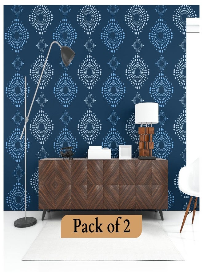 StenCart Mandala Art Pack of 2 Stencil for Wall Painting Home DIY Reusable Wall Stencil Design for Wall Decoration (16-inch x 24 inch) - Combo of 2 - Image 2